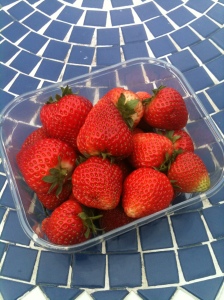 First full punnet of strawberries
